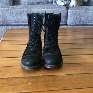 Taos black combat boots